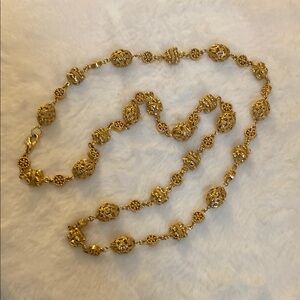 *NWT* ST JOHN Vintage Gold Tone Chunky Necklace
